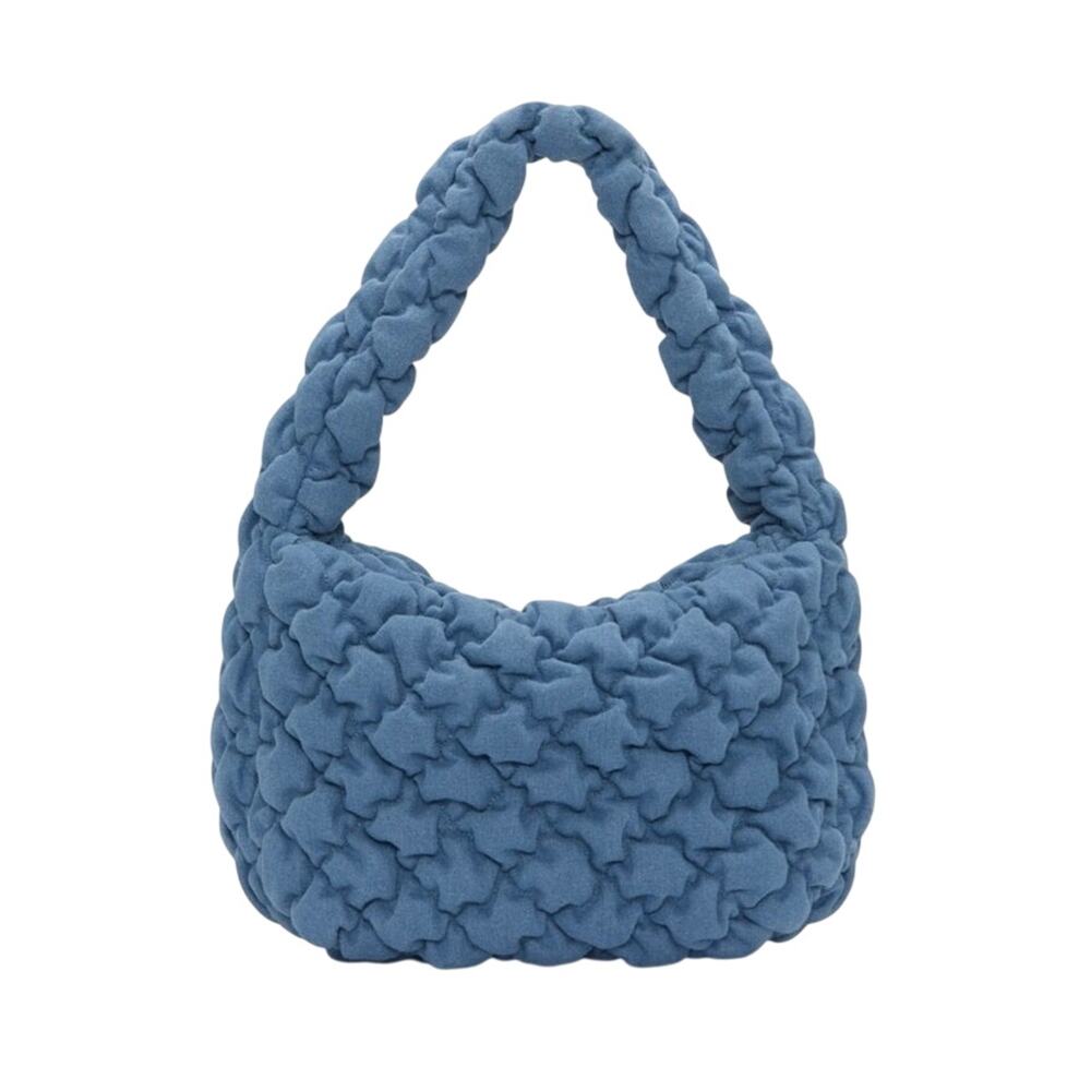 Lucky Brand Joan Quilted Bag Denim Hobo